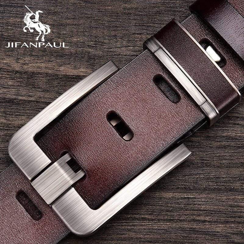 Genuine Leather Men Belts Fashion Alloy Belts Buckle Luxury Brand Jeans Belts For Men Business Belt Male