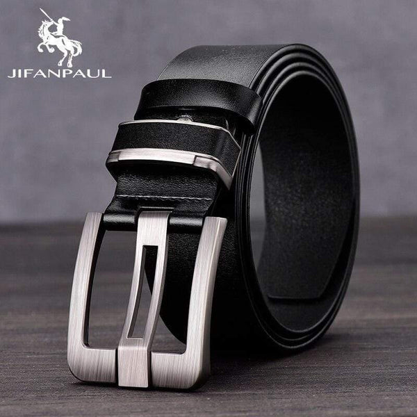 Genuine Leather Men Belts Fashion Alloy Belts Buckle Luxury Brand Jeans Belts For Men Business Belt Male
