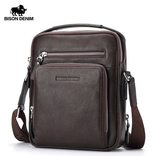 Planet Gates Genuine Leather Men's Bag Business  Shoulder Crossbody Bag Christmas Gift designer handbags high quality N2333-1&2