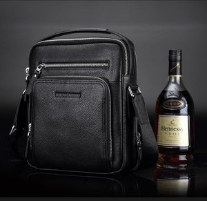 Planet Gates Genuine Leather Men's Bag Business  Shoulder Crossbody Bag Christmas Gift designer handbags high quality N2333-1&2