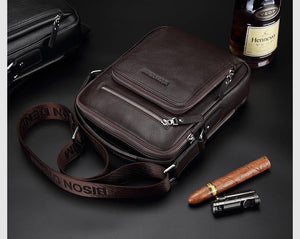 Planet Gates Genuine Leather Men's Bag Business  Shoulder Crossbody Bag Christmas Gift designer handbags high quality N2333-1&2