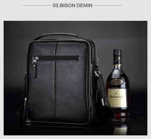 Planet Gates Genuine Leather Men's Bag Business  Shoulder Crossbody Bag Christmas Gift designer handbags high quality N2333-1&2