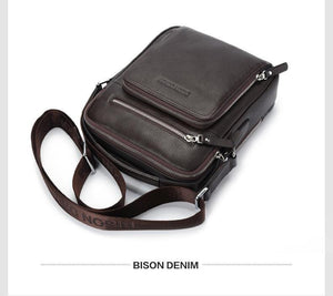 Planet Gates Genuine Leather Men's Bag Business  Shoulder Crossbody Bag Christmas Gift designer handbags high quality N2333-1&2