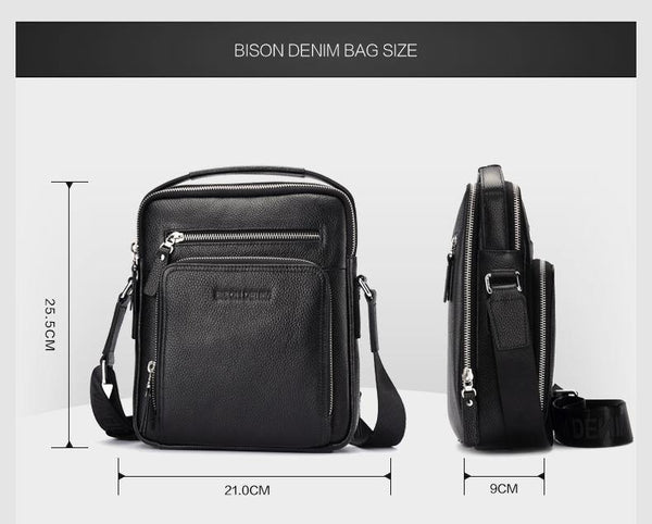 Planet Gates Genuine Leather Men's Bag Business  Shoulder Crossbody Bag Christmas Gift designer handbags high quality N2333-1&2