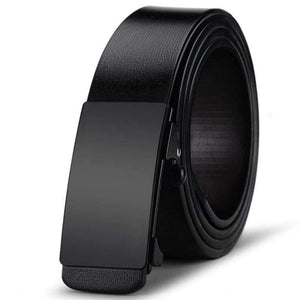 Genuine Leather Men's Belt Cowhide Strap For Male Automatic Buckle Toothless Leather Belt Male Belts For Men