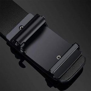 Genuine Leather Men's Belt Cowhide Strap For Male Automatic Buckle Toothless Leather Belt Male Belts For Men
