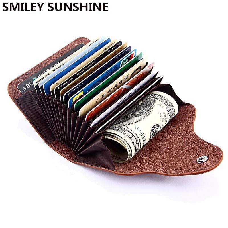 Planet Gates Genuine Leather Men Wallet ID Credit Card Holder Wallets Male Small Coin Purse Women Money Bag Vallet Mini Walet