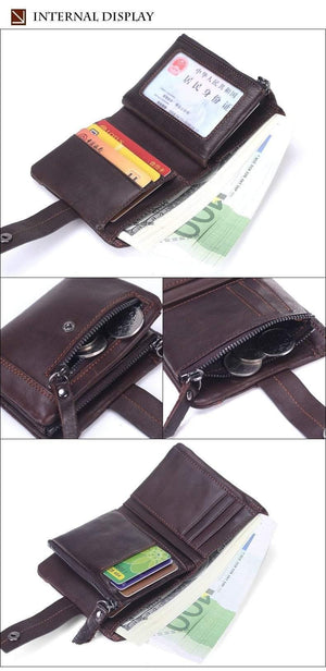 Planet Gates Genuine Leather Men Wallets Casual Zipper Coin Purse With Card Holder Brand Cowhide Long Wallet Clutch For Male