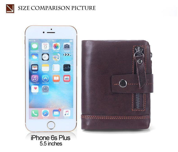 Planet Gates Genuine Leather Men Wallets Casual Zipper Coin Purse With Card Holder Brand Cowhide Long Wallet Clutch For Male