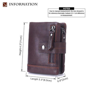 Planet Gates Genuine Leather Men Wallets Casual Zipper Coin Purse With Card Holder Brand Cowhide Long Wallet Clutch For Male