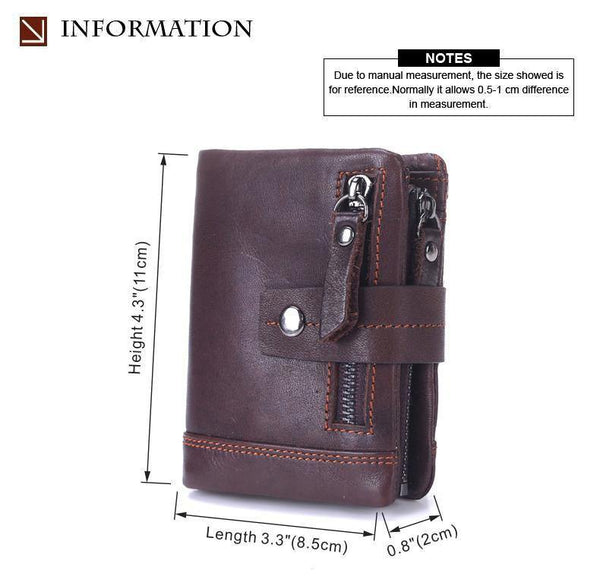 Planet Gates Genuine Leather Men Wallets Casual Zipper Coin Purse With Card Holder Brand Cowhide Long Wallet Clutch For Male