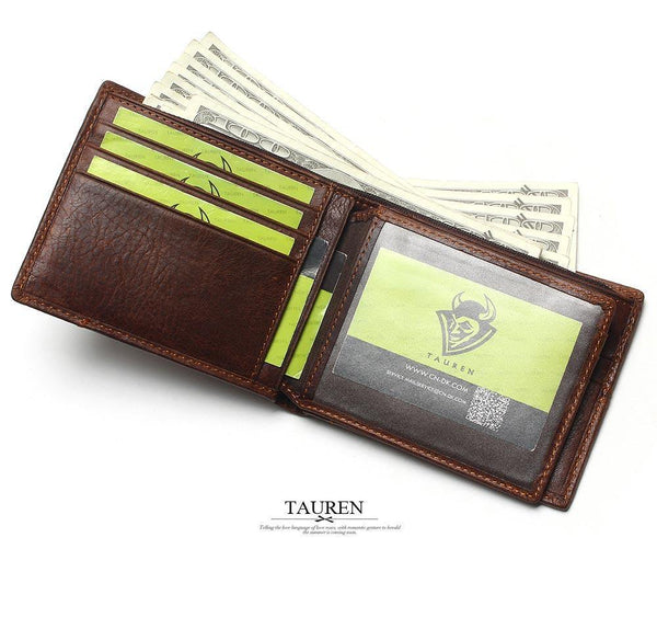 Planet Gates Genuine Leather Men Wallets Coin Pocket Zipper Men's Leather Wallet With Coin Purse Portfolio Cartera