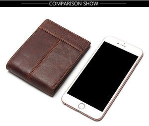 Planet Gates Genuine Leather Men Wallets Coin Pocket Zipper Men's Leather Wallet With Coin Purse Portfolio Cartera