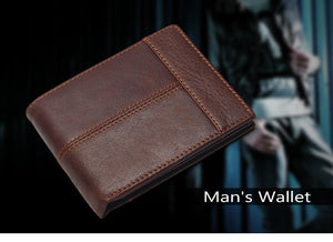 Planet Gates Genuine Leather Men Wallets Coin Pocket Zipper Men's Leather Wallet With Coin Purse Portfolio Cartera