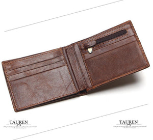 Planet Gates Genuine Leather Men Wallets Coin Pocket Zipper Men's Leather Wallet With Coin Purse Portfolio Cartera