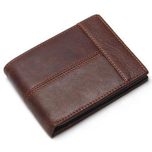 Planet Gates Genuine Leather Men Wallets Coin Pocket Zipper Men's Leather Wallet With Coin Purse Portfolio Cartera
