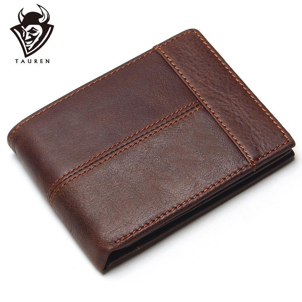Planet Gates Genuine Leather Men Wallets Coin Pocket Zipper Men's Leather Wallet With Coin Purse Portfolio Cartera