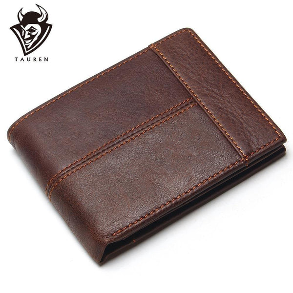 Planet Gates Genuine Leather Men Wallets Coin Pocket Zipper Men's Leather Wallet With Coin Purse Portfolio Cartera