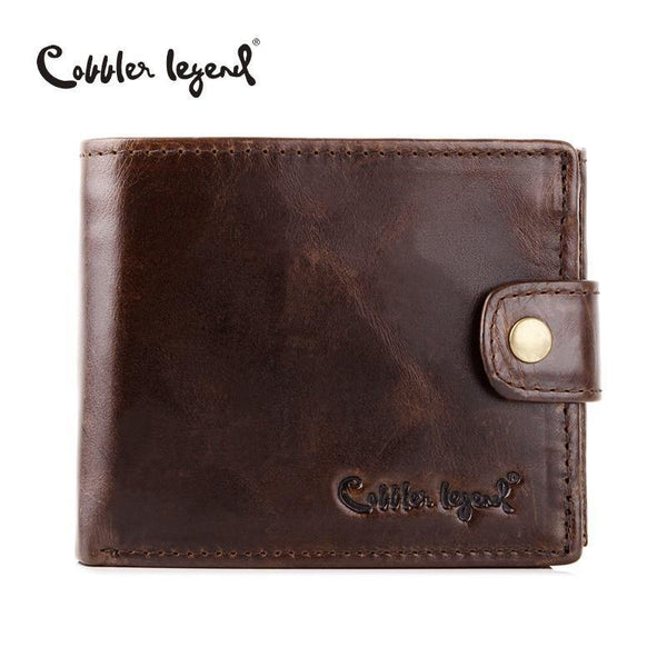 Planet Gates Genuine Leather Men Wallets Short 100% Top Quality Fashion High Quality Coin Purse  Original Brand