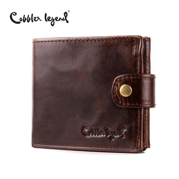 Planet Gates Genuine Leather Men Wallets Short 100% Top Quality Fashion High Quality Coin Purse  Original Brand