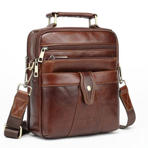 Planet Gates Genuine Leather Messenger bags for men Shoulder Bag Business Briefcase Crossbody Bag Male Totes Purse iPad Handbags