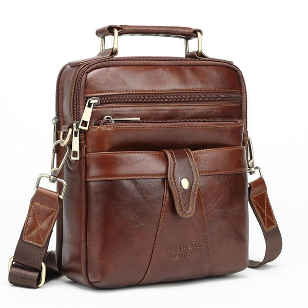 Planet Gates Genuine Leather Messenger bags for men Shoulder Bag Business Briefcase Crossbody Bag Male Totes Purse iPad Handbags
