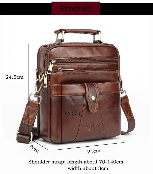 Planet Gates Genuine Leather Messenger bags for men Shoulder Bag Business Briefcase Crossbody Bag Male Totes Purse iPad Handbags