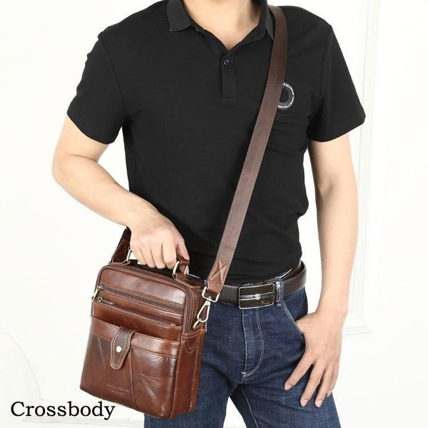Planet Gates Genuine Leather Messenger bags for men Shoulder Bag Business Briefcase Crossbody Bag Male Totes Purse iPad Handbags