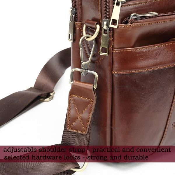 Planet Gates Genuine Leather Messenger bags for men Shoulder Bag Business Briefcase Crossbody Bag Male Totes Purse iPad Handbags
