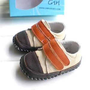 Planet Gates Genuine Leather Shoes Indoor Baby Shoes Boys Girls Soft Anti-skid Toddler Shoes Fashion Light Blue First Walkers