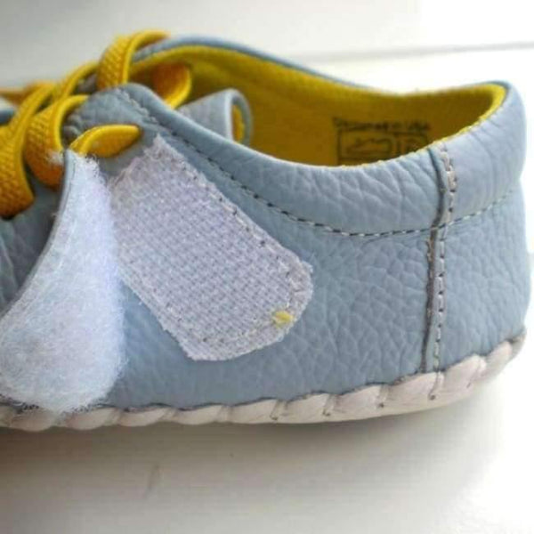 Planet Gates Genuine Leather Shoes Indoor Baby Shoes Boys Girls Soft Anti-skid Toddler Shoes Fashion Light Blue First Walkers