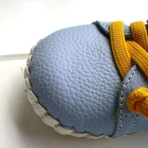 Planet Gates Genuine Leather Shoes Indoor Baby Shoes Boys Girls Soft Anti-skid Toddler Shoes Fashion Light Blue First Walkers