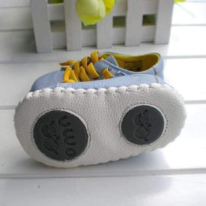 Planet Gates Genuine Leather Shoes Indoor Baby Shoes Boys Girls Soft Anti-skid Toddler Shoes Fashion Light Blue First Walkers