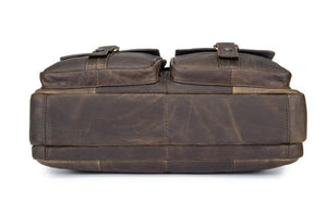 Planet Gates Genuine Leather Vintage Men Bag Handbag Business Casual  Men's Travel Laptop Bag Shoulder Bags Tote Briefcase