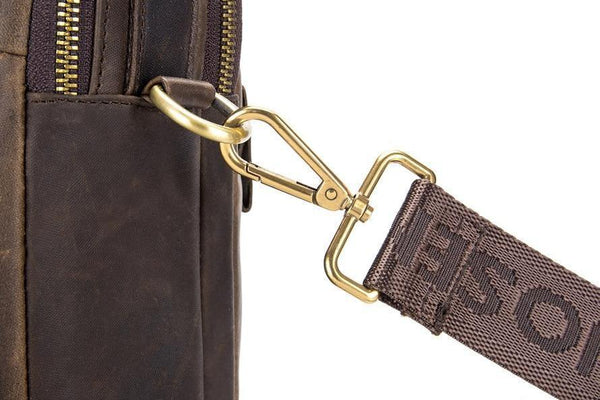 Planet Gates Genuine Leather Vintage Men Bag Handbag Business Casual  Men's Travel Laptop Bag Shoulder Bags Tote Briefcase