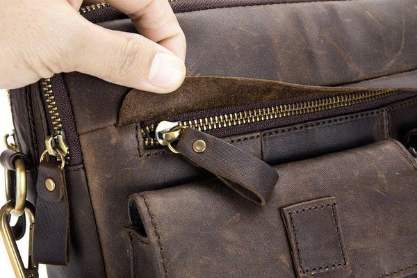 Planet Gates Genuine Leather Vintage Men Bag Handbag Business Casual  Men's Travel Laptop Bag Shoulder Bags Tote Briefcase