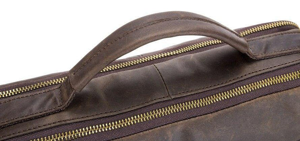 Planet Gates Genuine Leather Vintage Men Bag Handbag Business Casual  Men's Travel Laptop Bag Shoulder Bags Tote Briefcase