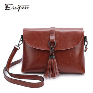Planet Gates Genuine Leather Women Crossbody Bag Fashion Tassel Messenger Bag Simple Design Small Female Shoulder Bag Women Purse