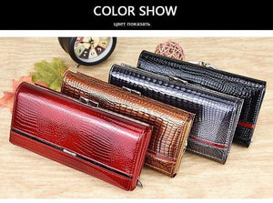 Planet Gates Genuine Leather Women Wallet Multifunction Womens Clutch Wallets Brand Purses Femme Billetera Card Holder Phone Bag