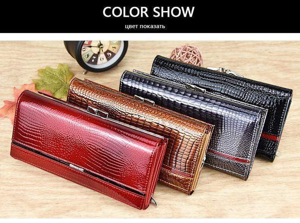 Planet Gates Genuine Leather Women Wallet Multifunction Womens Clutch Wallets Brand Purses Femme Billetera Card Holder Phone Bag