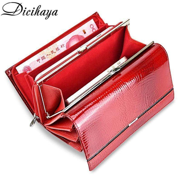 Planet Gates Genuine Leather Women Wallet Multifunction Womens Clutch Wallets Brand Purses Femme Billetera Card Holder Phone Bag