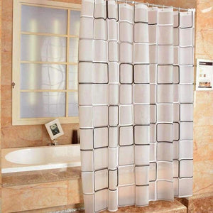 Planet Gates Geometric Pattern Bathroom Curtain PEVA Eco-friendly Waterproof Moldproof Plastic Shower Curtains Bath Room Products More Size