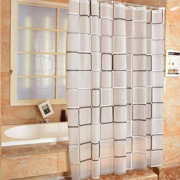 Planet Gates Geometric Pattern Bathroom Curtain PEVA Eco-friendly Waterproof Moldproof Plastic Shower Curtains Bath Room Products More Size