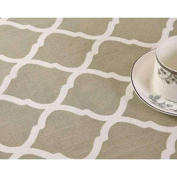 Planet Gates Geometric Table Cloth Round Tablecloth Nappe Table Cover Party Wedding Table Cloth for Home Table Decoration Mantel Home Textile