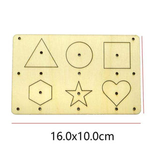 Planet Gates Geometry shape-DD102 Children Busy Board Accessories Wood DIY Toy Montessori Material Early Education Activity Toddler Toys For Basic Skills Learning