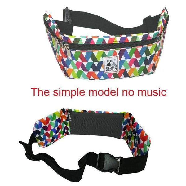 Planet Gates Geometry Waterproof Running Waist Bag Sport Pack Water Bottle Jogging Running Belt Bag Mobile Phone  Music Women Men Accessories