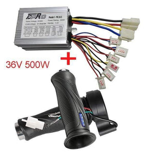 Planet Gates Germany / 36V 500W 24V/36V/48V 350/500/800/1000W Motor Brush Controller Speed Throttle Twist Grip For Electric Bicycle Scooter ATV Buggy Bike