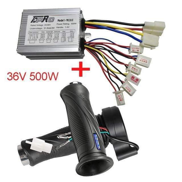 Planet Gates Germany / 36V 500W 24V/36V/48V 350/500/800/1000W Motor Brush Controller Speed Throttle Twist Grip For Electric Bicycle Scooter ATV Buggy Bike
