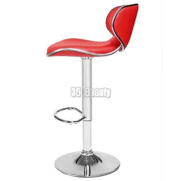 Planet Gates Germany / Black Homdox 1 Pair 360 Degree Swivel Bar Chair Faux Leather Kitchen Breakfast Bar Stool Chrome Base Adjustable Lift Chair N25A*