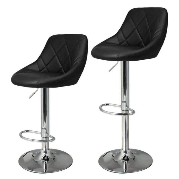 Planet Gates Germany / Black Homdox 2pcs Synthetic Leather Swivel Bar Stools Chairs Height Adjustable Pneumatic Heavy-duty Counter Pub Chair Barstools N20*